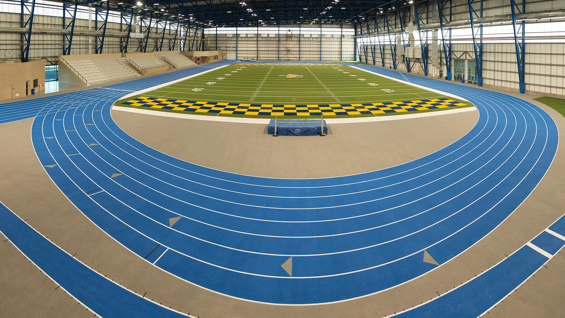 to the largest indoor track facility in the NCAA Renner
